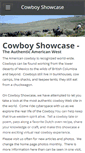 Mobile Screenshot of cowboyshowcase.com