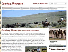 Tablet Screenshot of cowboyshowcase.com
